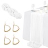 EOWVISN 1Pc Wrinkled Tablecloth, 4Pcs Tablecloth Clip, Muslin Tablecloth, Cheesecloth