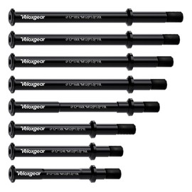 12mm Hub Thru Axle M12 Thread Diameter x 1.0mm Thread Pitch Including Cone Ring, Aluminum Alloy Material Compatible with 8 Lengths:120/124/138/160/168/174/180/185mmL