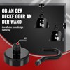 POPPSTAR Pack of 10 magnetic hooks, black, small (holding force