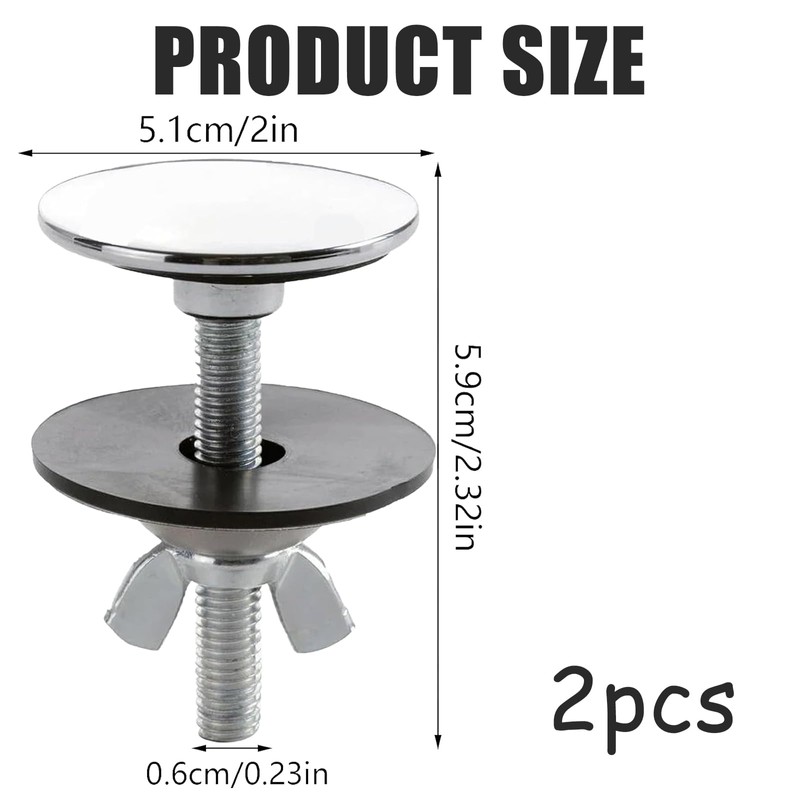2-Pack Sink Hole Cover, Stainless Steel Sink Cover, Plug Hole