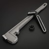 DURATECH 24-inch Heavy Duty Aluminum Straight Pipe Wrench, Adjustable Plumbing