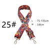 Purse Strap Replacement Guitar Style Multicolor Canvas Crossbody Strap for