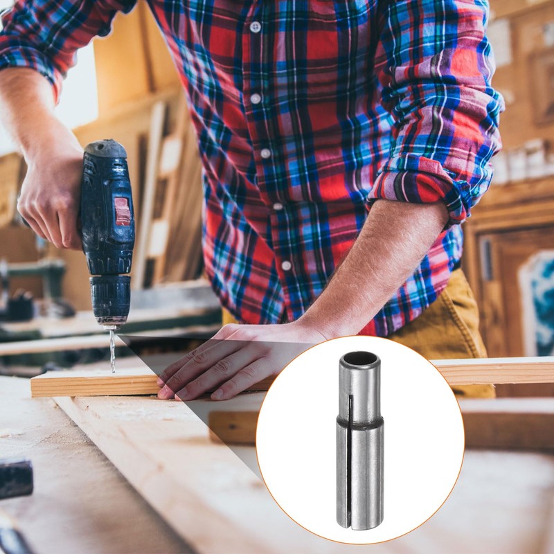 sourcing map 5pcs Collet Adapter 1/4" to 1/8" Die Grinder