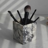 Genuine Calacatta Viola Marble Toothbrush Holders for Bathroom, Natural Marble
