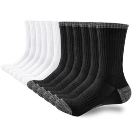 inaWarm Womens Walking Socks - 6 Pairs, Breathable Cushioned Thermal Cotton Socks for Hiking, Outdoor Sports and Anti-Blister Performance