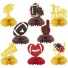 8Pcs Football 1st Birthday Honeycomb Centerpieces Baby Shower Rookie of
