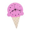 Sosoport Ice Cream Shaped Wall Clock for Kids Decorative Wall
