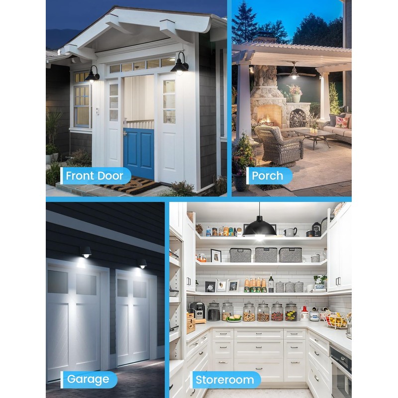 Motion Sensor Light Bulbs, 13W (100Watt Equivalent), Motion Activated Dusk