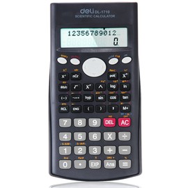 Deli Scientific Calculator 240F-10+2 Digits Grey E1710