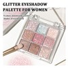Glitter Eyeshadow Palette for Women - Shimmer Makeup Palette with