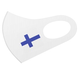 Design Mask Set of 2 Polyester Washable Cloth Mask for Men Women 017875 One Point Flag Unique Flag Finland
