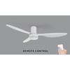 Carro 52 Inch Ceiling Fan without Lights Flush Mount, Small
