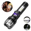 Rechargeable Flashlights High Lumens, 5 Modes Zoomable Linternas with LCD