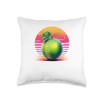 Retro Honeydew Melon Throw Pillow