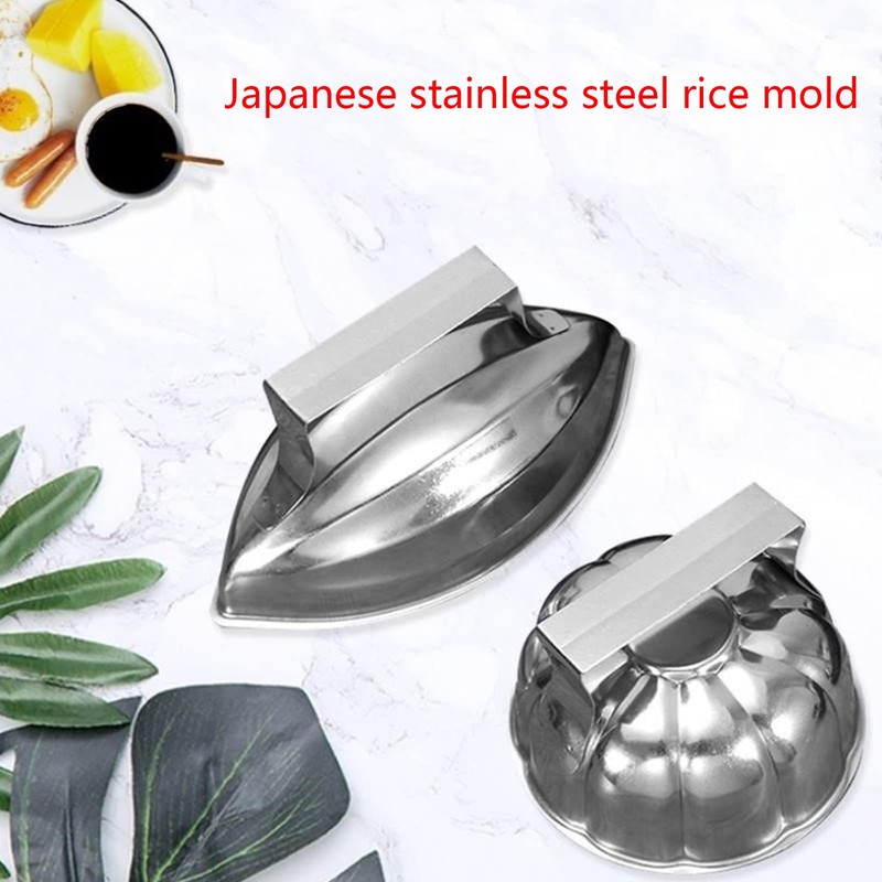 JDIEOQA Cooking Rice Mold, Omurice Mould Tamagoyaki Molds Stainless Steel