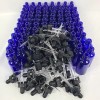 Unbranded 75 Count 1oz (30ml) Blue Glass Tincture Dropper Bottles