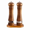 2-Piece Salt and Pepper Grinder Set with Wood Tray, 8