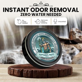 Neptune's Paste Odor Remover Hand Balm – Odor-Neutralizing, Unscented Cleanser Balm for Fish, Fuel & Smoke – Plant-Based, Non-Greasy Cleansing Balms for Fishermen, Chefs, Mechanics, & Gardeners – 2oz