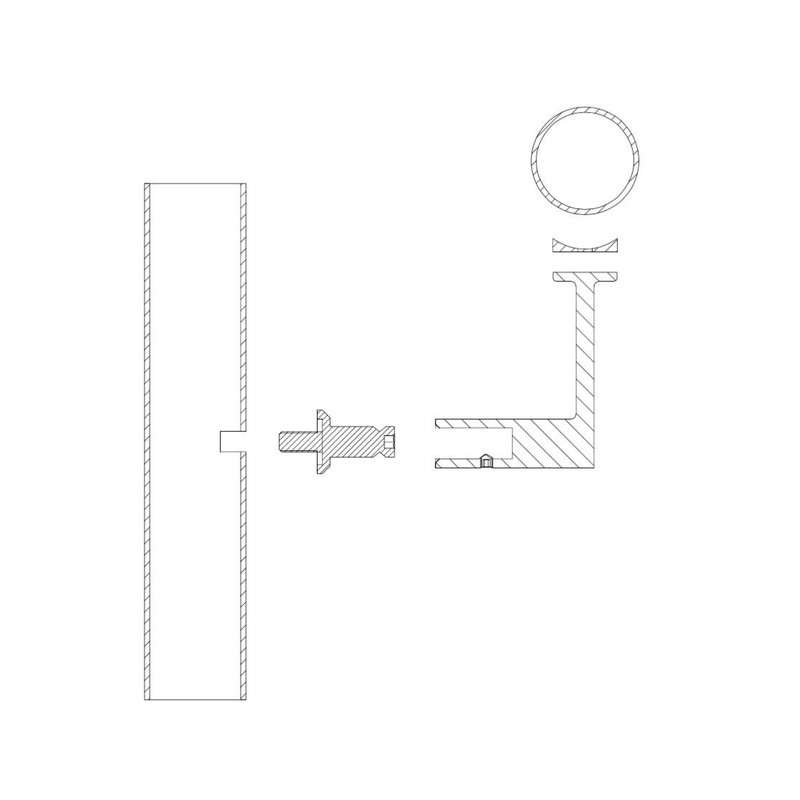 (Mounting Surface: Wood or Sheet Rock) - Inline Design Stainless