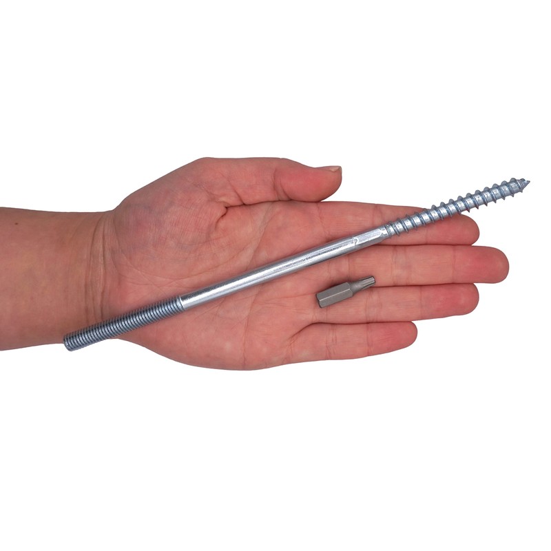 SKIR'CO Pack of 4 Hanger Bolts M8 x 200 mm,