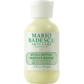 Mario Badescu Hidratante facial hialurónico para mujeres y hombres con SPF 15, hidratante facial ideal para piel mixta, seca o sensible, crema facial hidratante con aceite de semillas de sésamo, 59 ml