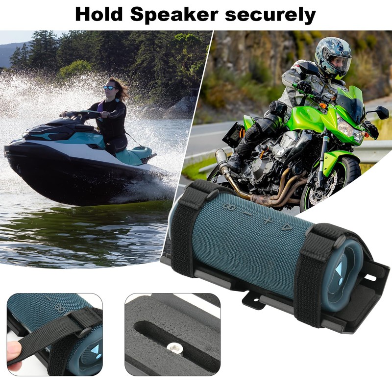 TXEsign Portable Speaker Mount for Jet Ski/Snowmobile/Boat/Motorcycle/Sea-Doo, Speaker Bracket Metal