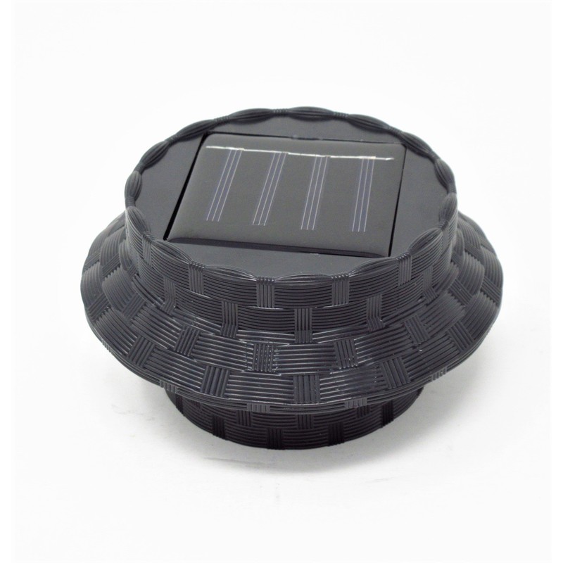 solarize 4-Pack E27 Base Rattan Effect Solar Outdoor Deck Surface