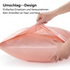 BEDELITE Pack of 2 Satin Cushion Covers 50 x 80