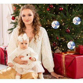 D4DREAM Happy 1st for Mom Cute First Mothers Day Elephant Ornament Gifts for New Mom Mothers Day Hanging Ornaments Decoration Mom to Be Gifts for First Time Mom to Be Expecting Mom