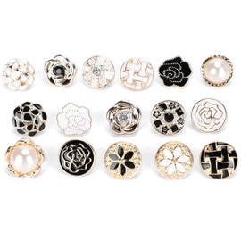Broches Decorativos de Perlas para Camisa 30 Piezas alfileres desmontables de metal para manualidades