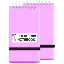 BEYONG Small Pocket Notebook Journal, Mini Notepad Spiral Notebooks for Work School (Purple, 3x5)