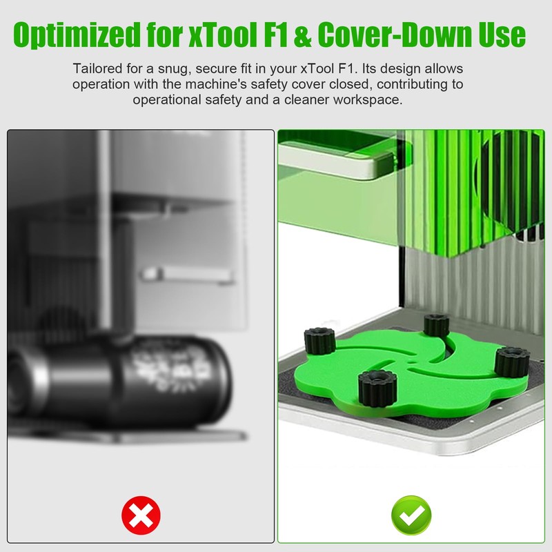 Adjustable Self-Centering Jig for xTool F1 Laser – Precise Alignment,