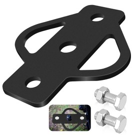 3-Way Trailer Hitch Adapter, Steel Hook Mounting with Bolts, Suitable for ATV Lawn Mower Golf Cart Yard Cart Garden Tractor Flat Towing Ball Installation (Black)