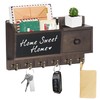 RELBRO Key Holder Wall Mount, Wooden Mail and Key Organizer