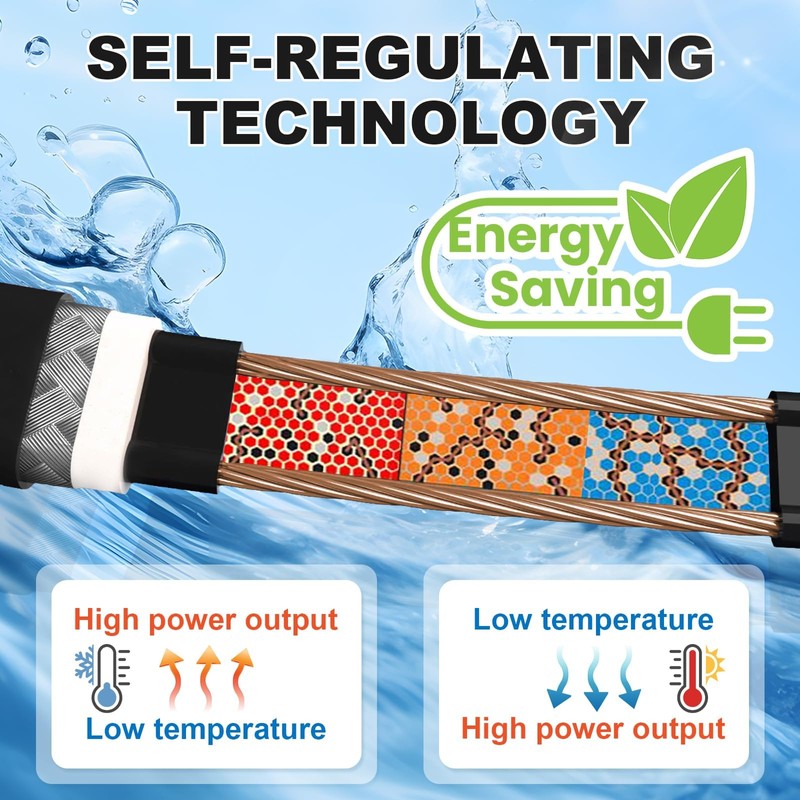 MAXKOSKO in Line Heating Cable Prevents Water Supply from Freezing,