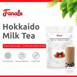 Fanale Premium Hokkaido Milk Tea Bubble Tea Flavoring Powder | Perfect for Baking, Smoothies, Desserts and Drinks | Instant Flavoring Powder for Boba Milk Tea - 2.2 Pounds (Pack of 1)