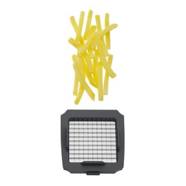 Lurch 10226 Würfel-und Stifteschneider für Obst und Gemüse, Kunststoff, Iron Grey/Weiß, 20 x 15 x 10 cm