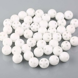10 Pcs White Rattle Balls Inserts for Animal Puppet Doll, Rattles and Plush Rings Repair Noise Maker