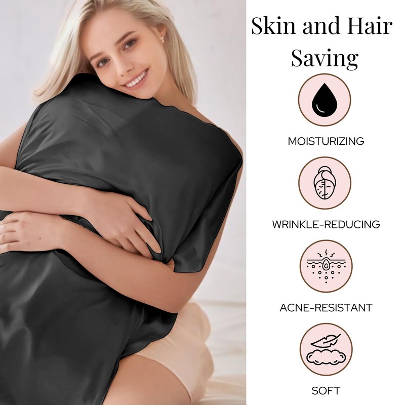 ColourNest Satin Pillowcase Set for Hair and Skin - 2