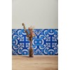Poromoro Spanish Portuguese Azulejo Style Backsplash Peel and Stick Tile