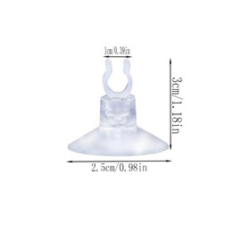 Changyeah Aquarium Suction Cup Clips,30 Pack Aquarium Suction Cup Clips,for Binding Moss Holding Airline Tubing Decorations Shrimp Nests and Reptile Hammocks