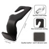 AMVOYOA Headrest Hooks for Car, Back Seat Organizer Black Leather