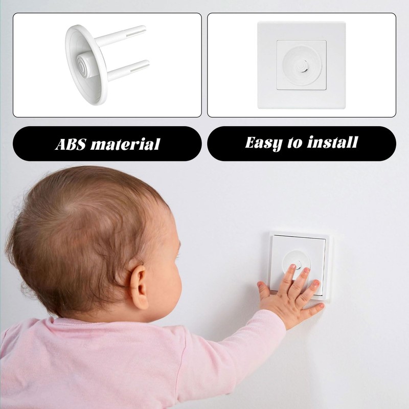 Pack of 10 Socket Covers, Socket Protection, Child Safety Socket,