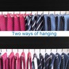 CENZICOM Tie Rack Wall Mounted, 360°Rotating Tie Hanger Belt Organizer