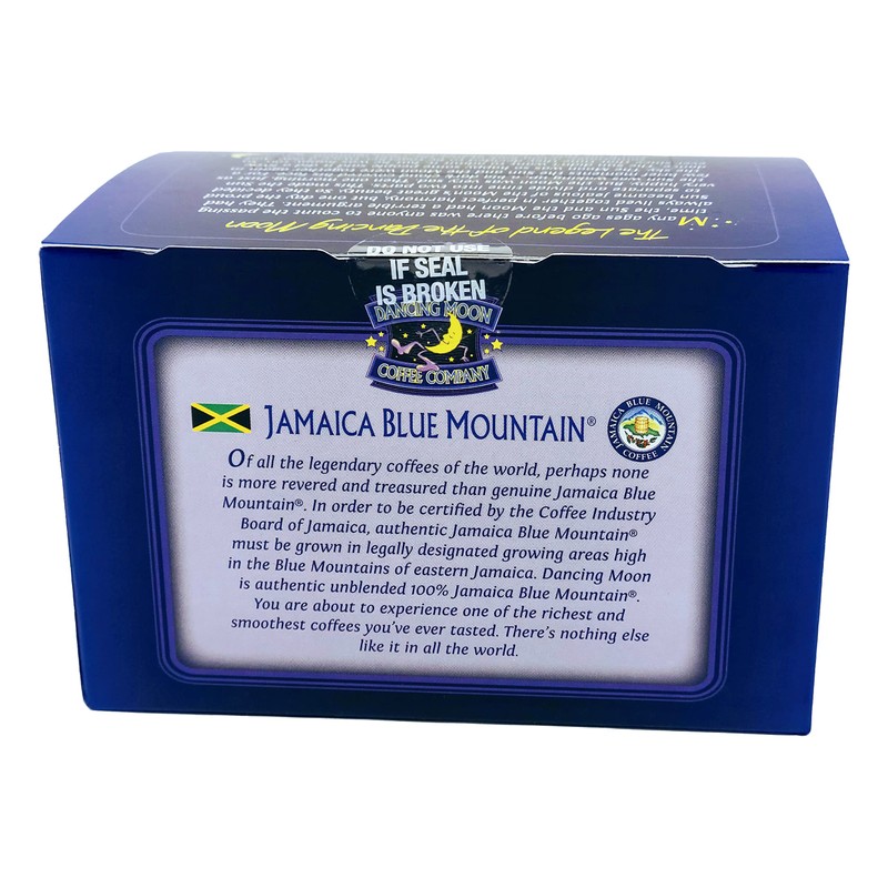 Dancing Moon Brand, 100% Pure Jamaica Blue Mountain Coffee Pods
