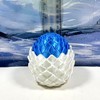 3D Printed Baby Dragon with Dragon Egg, 6" Articulated White