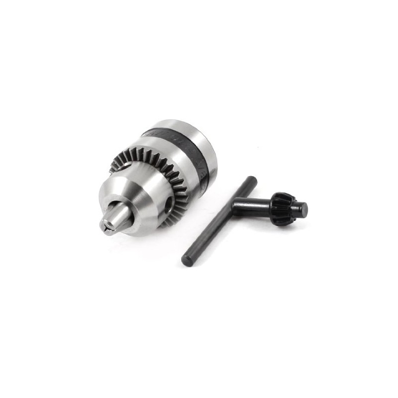 uxcell Drill Chucks, 3/8-24UNF Threaded 1.5-10mm Capacity with Chuck Key