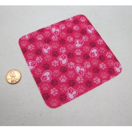 Fisher-Price New Fisher Price Little People PET BLANKET PAW PRINTS 4.25" Doll Loving Family