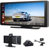 Wireless Apple Carplay Screen for Car 4K Dash Cam, 10.26"
