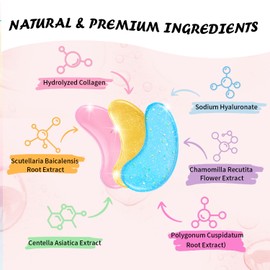 Onespring Eye Masks (36 Pairs) - Caffeine, Retinol, 24K Gold for Puffiness, Dark Circle, Wrinkles, Fine Lines - Firming Eye Gel Pads, Great for Holiday Gifts and Personal Use